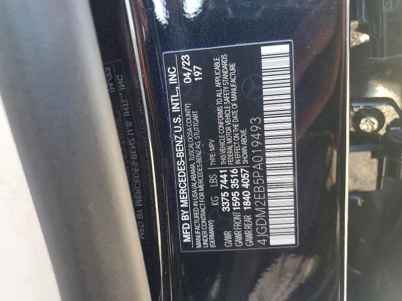 Продажа на аукционе авто 2023 Mercedes-benz Eqs Suv, vin: 4JGDM2EB5PA019493, номер лота: 46391226