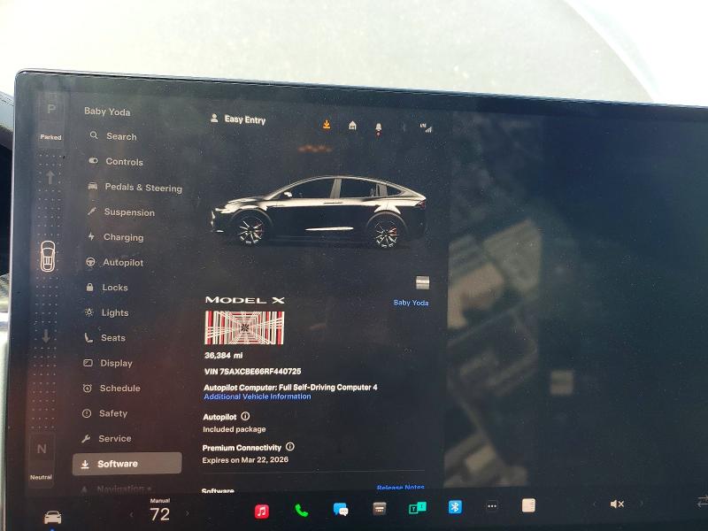 46701436 :رقم المزاد ، 7SAXCBE66RF440725 vin ، 2024 Tesla Model X مزاد بيع