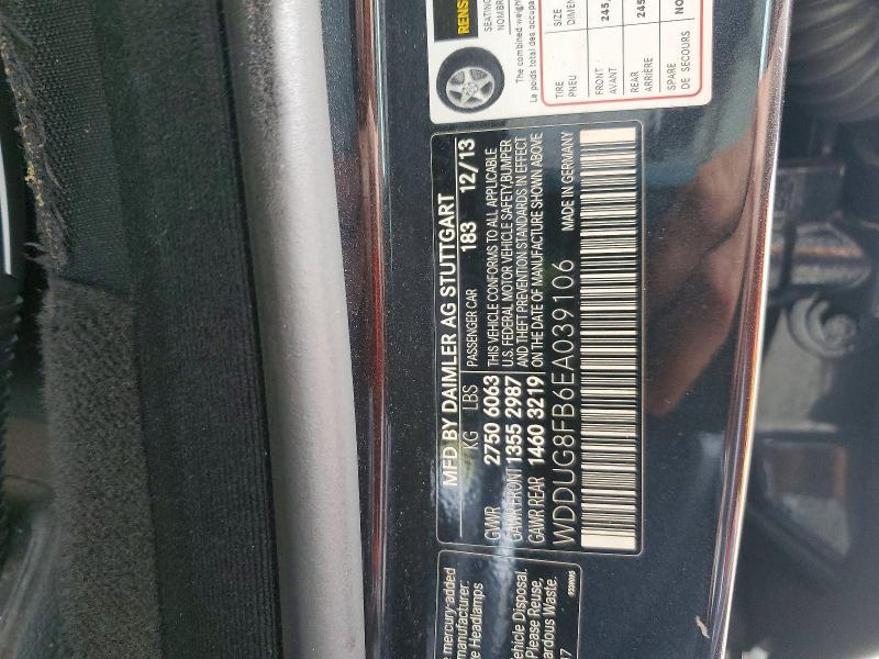 Продажа на аукционе авто 2014 Mercedes-benz S, vin: WDDUG8FB6EA039106, номер лота: 79754075