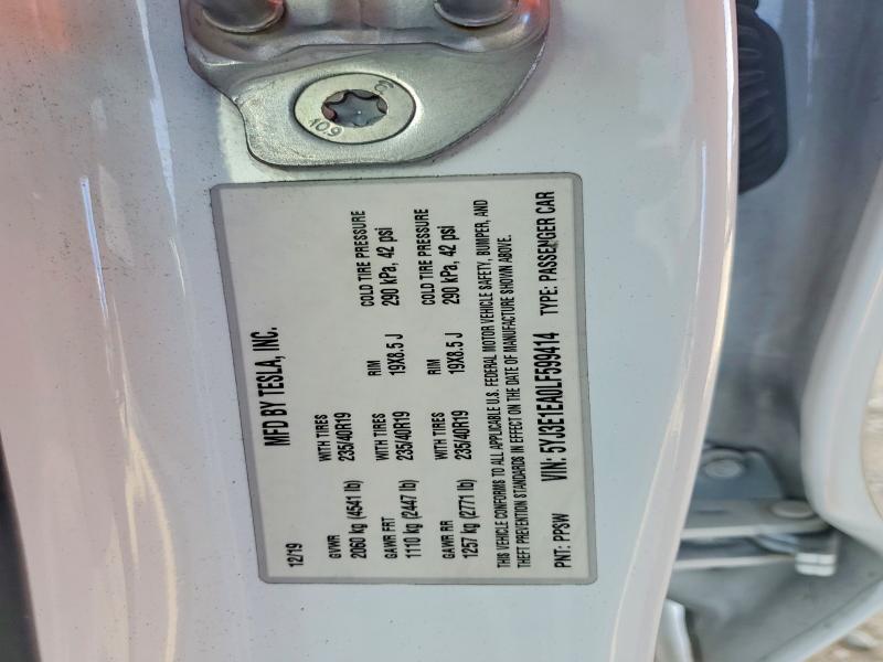 Продаж на аукціоні авто 2020 Tesla Model 3, vin: 5YJ3E1EA0LF599414, номер лоту: 46223376