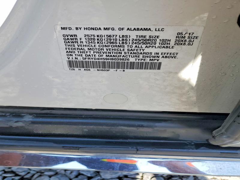 Aukcja sprzedaży 2017 Acura Mdx, vin: 5FRYD4H59HB039826, numer aukcji: 79287225