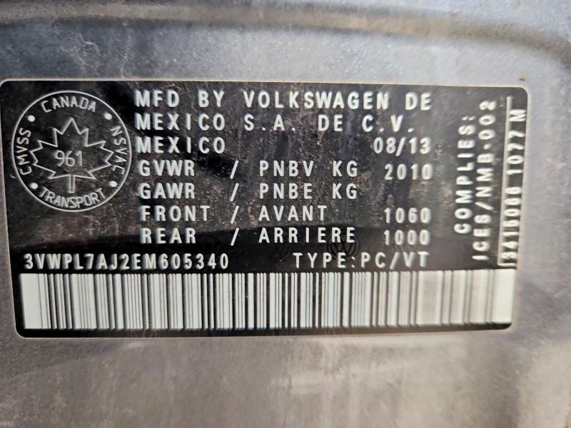 41766366 :رقم المزاد ، 3VWPL7AJ2EM605340 vin ، 2014 Volkswagen Golf Tdi 4d Hatchbac مزاد بيع