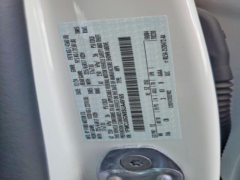 2025 Ford Escape მანქანა იყიდება აუქციონზე, vin: 1FMCU0GN8SUA49165, აუქციონის ნომერი: 79777385