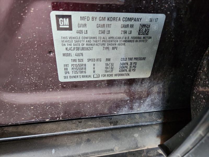Продажа на аукционе авто 2018 Buick Encore, vin: KL4CJFSB1JB556247, номер лота: 47785656