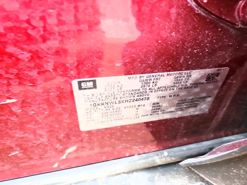 Продажа на аукционе авто 2017 Gmc Acadia, vin: 1GKKNWLSXHZ240470, номер лота: 46139926