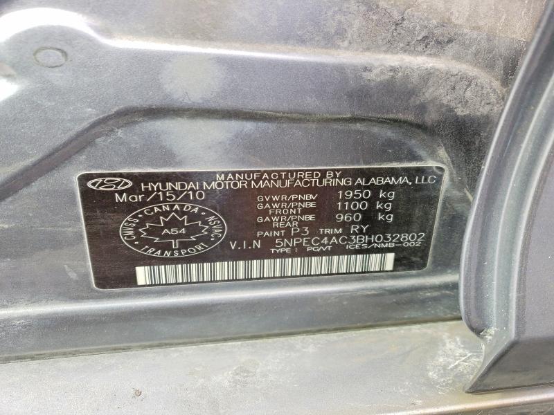 Продаж на аукціоні авто 2011 Hyundai Sonata Limited 4dr, vin: 5NPEC4AC3BH032802, номер лоту: 45625666