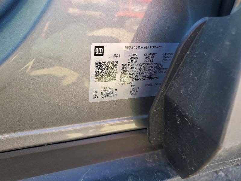 Продаж на аукціоні авто 2025 Chevrolet Trax, vin: KL77LGEP7SC296704, номер лоту: 41995296