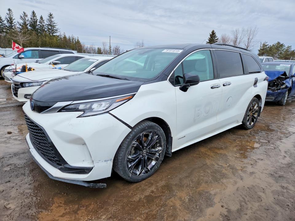 2021 Toyota Sienna მანქანა იყიდება აუქციონზე, vin: 5TDGRKEC9MS007969, აუქციონის ნომერი: 78161615