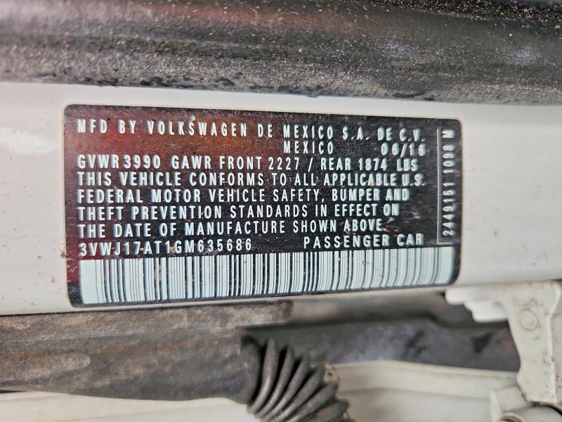 Продаж на аукціоні авто 2016 Volkswagen Beetle, vin: 3VWJ17AT1GM635686, номер лоту: 46008266