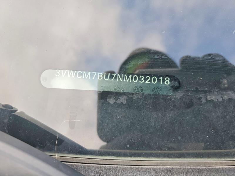 Aukcja sprzedaży 2022 Volkswagen Jetta, vin: 3VWCM7BU7NM032018, numer aukcji: 41600956