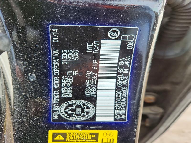 46141076 :رقم المزاد ، JTHBK1GG2E2116189 vin ، 2014 Lexus Es 350 مزاد بيع