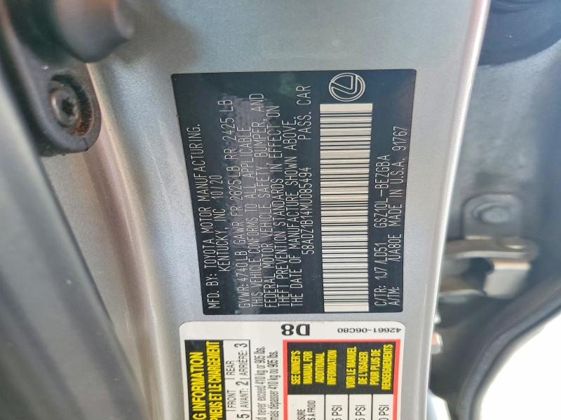 Продаж на аукціоні авто 2021 Lexus Es 350, vin: 58ADZ1B14MU085494, номер лоту: 79982305