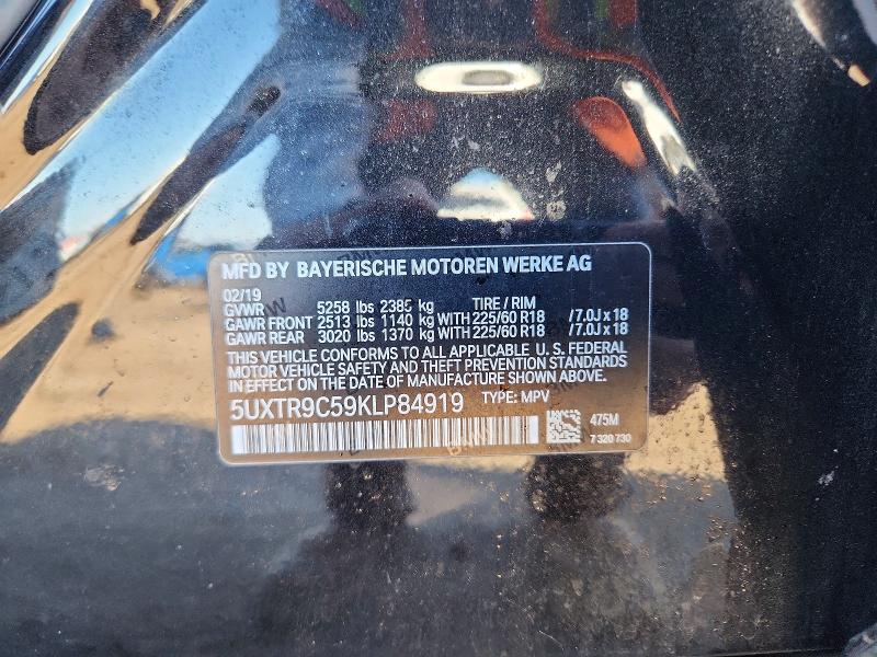 Продаж на аукціоні авто 2019 Bmw X3, vin: 5UXTR9C59KLP84919, номер лоту: 79879495