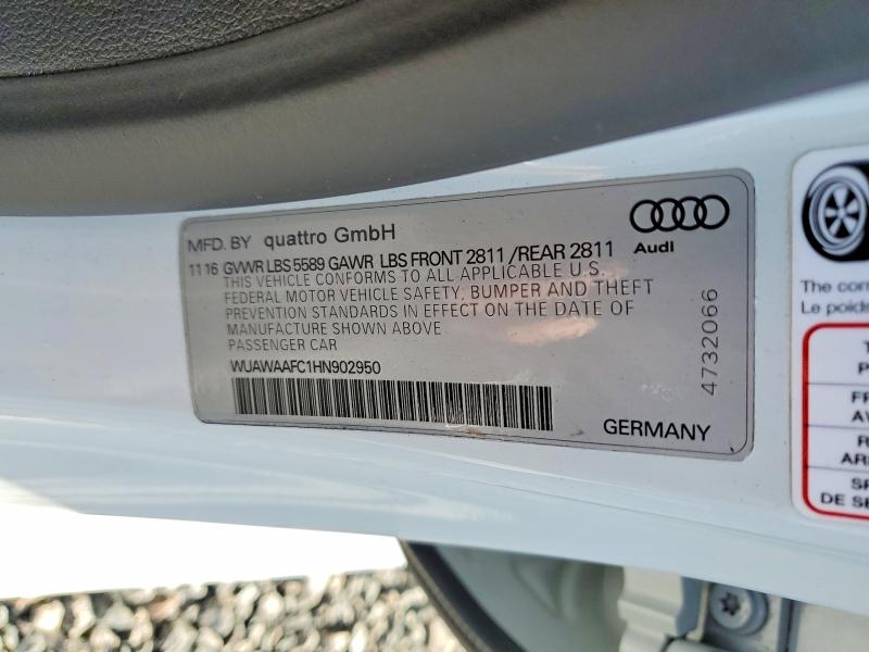 Продажа на аукционе авто 2017 Audi Rs7, vin: WUAWAAFC1HN902950, номер лота: 46619206