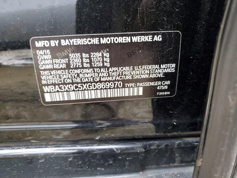 Продаж на аукціоні авто 2016 Bmw 335, vin: WBA3X9C5XGD869970, номер лоту: 79878645