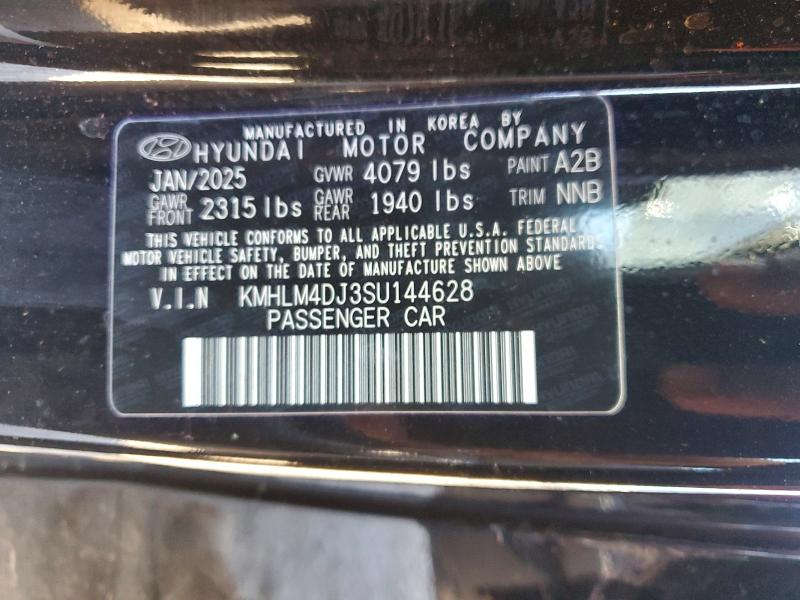 45689086 :رقم المزاد ، KMHLM4DJ3SU144628 vin ، 2025 Hyundai Elantra Hybrid مزاد بيع