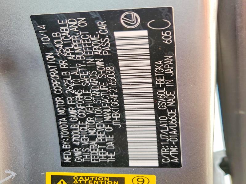 Продажа на аукционе авто 2015 Lexus Es 350, vin: JTHBK1GG4F2165038, номер лота: 47036246