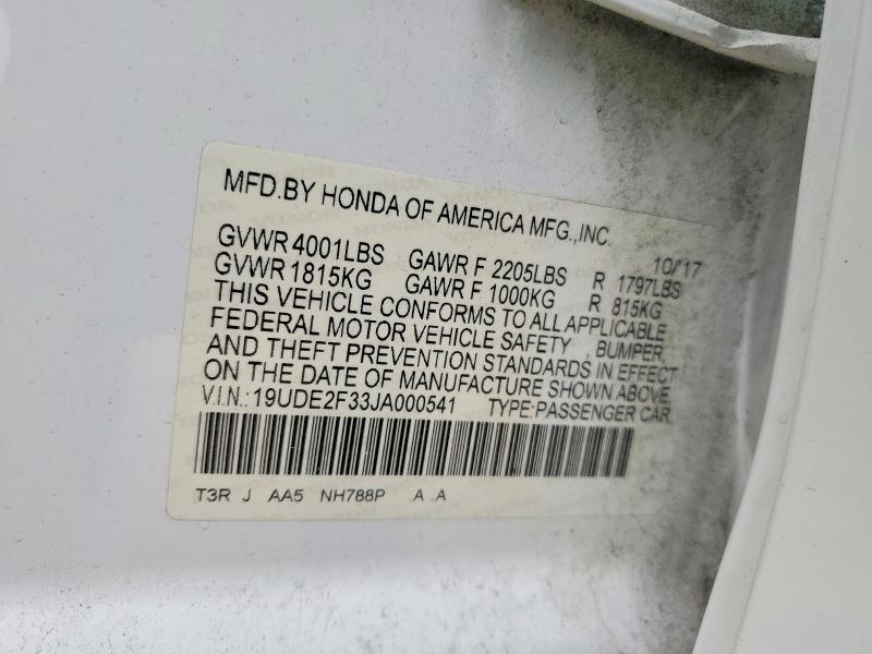 Продажа на аукционе авто 2018 Acura Ilx, vin: 19UDE2F33JA000541, номер лота: 79533115