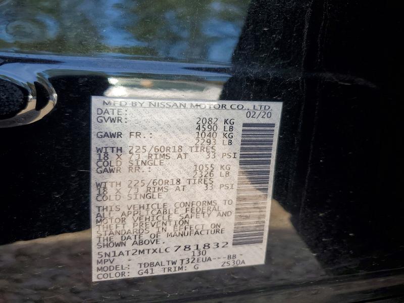 Продажа на аукционе авто 2020 Nissan Rogue, vin: 5N1AT2MTXLC781832, номер лота: 46655136