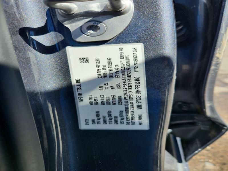2023 Tesla Model 3 მანქანა იყიდება აუქციონზე, vin: 5YJ3E1EB4PF655160, აუქციონის ნომერი: 47132826