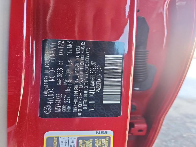 42055916 :رقم المزاد ، KMHLL4AG6PU379382 vin ، 2023 Hyundai Elantra مزاد بيع