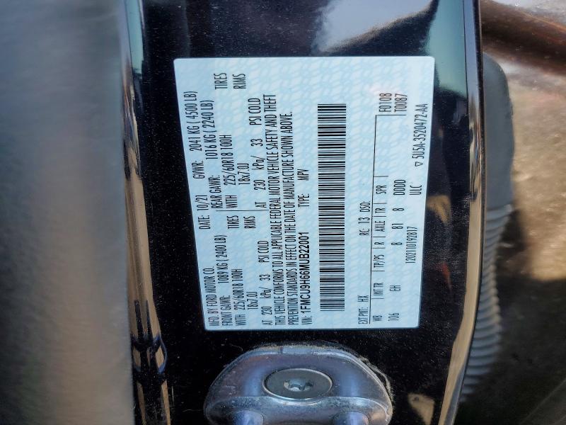 2021 Ford Escape მანქანა იყიდება აუქციონზე, vin: 1FMCU9H66MUB22001, აუქციონის ნომერი: 47033296