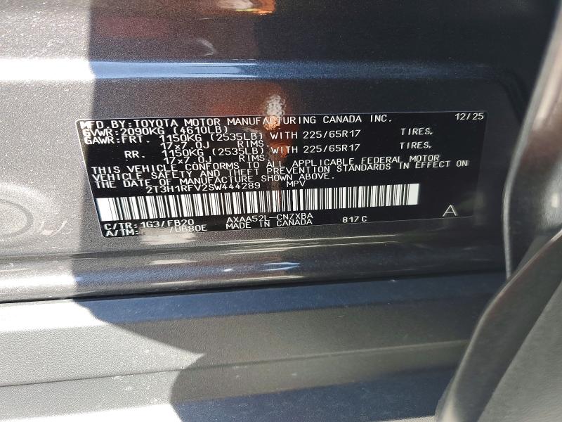 Продаж на аукціоні авто 2025 Toyota Rav4, vin: 2T3H1RFV2SW444289, номер лоту: 46698036