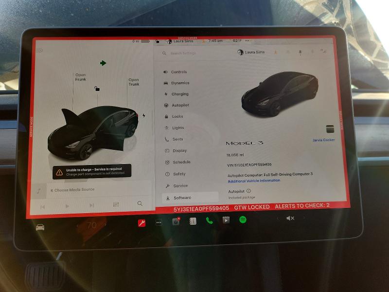 Aukcja sprzedaży 2023 Tesla Model 3, vin: 5YJ3E1EA0PF559405, numer aukcji: 47130986