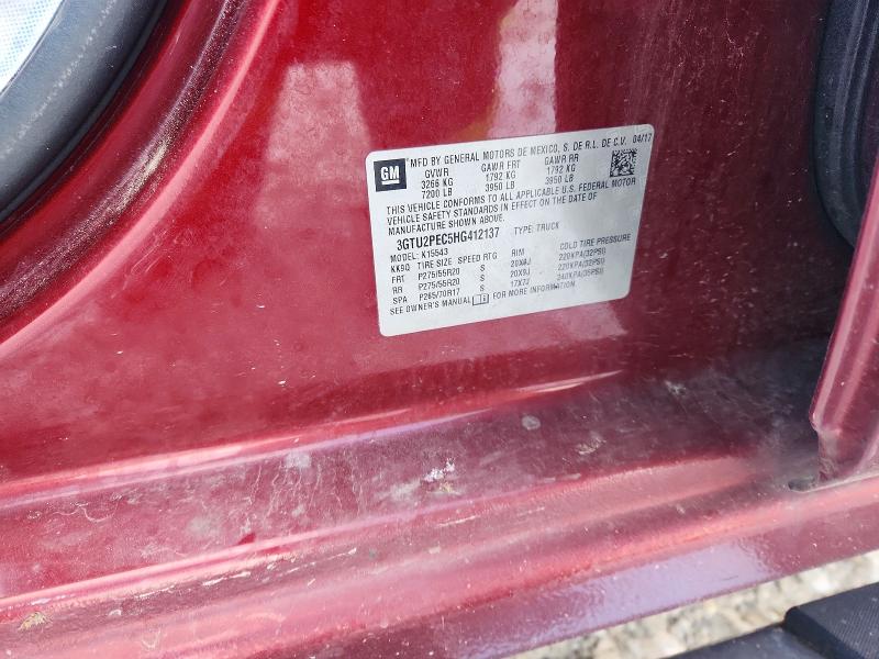 Aukcja sprzedaży 2017 Gmc Sierra, vin: 3GTU2PEC5HG412137, numer aukcji: 46364936