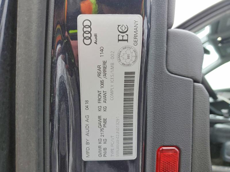 Продаж на аукціоні авто 2018 Audi A4, vin: WAUANAF42JN013291, номер лоту: 46342716