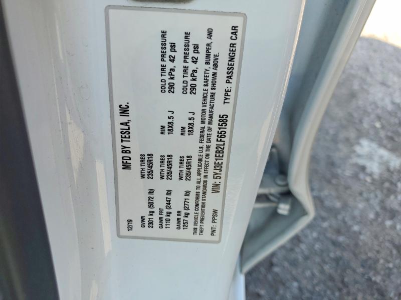 Aukcja sprzedaży 2020 Tesla Model 3, vin: 5YJ3E1EB2LF651585, numer aukcji: 46747216