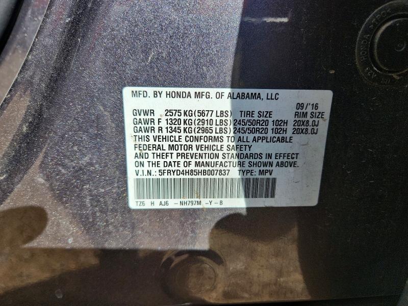 Aukcja sprzedaży 2017 Acura Mdx, vin: 5FRYD4H85HB007837, numer aukcji: 47242676