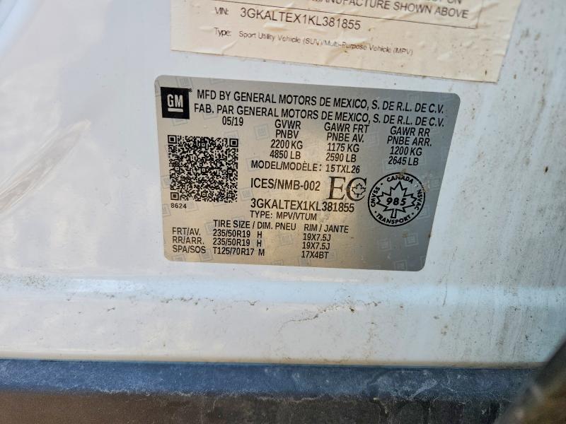 47284346 :رقم المزاد ، 3GKALTEX1KL381855 vin ، 2019 Gmc Terrain مزاد بيع