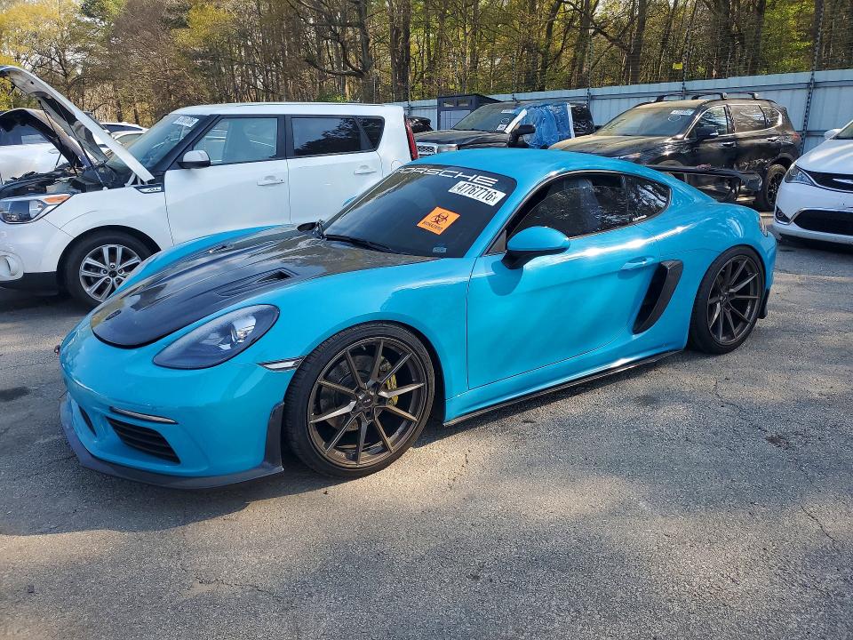 47767716 :رقم المزاد ، WP0AA2A82JK261668 vin ، 2018 Porsche Cayman مزاد بيع