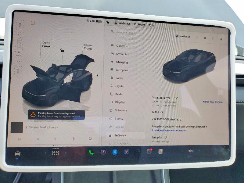 Продажа на аукционе авто 2026 Tesla Model Y, vin: 7SAYGDEE2TA478307, номер лота: 46085586