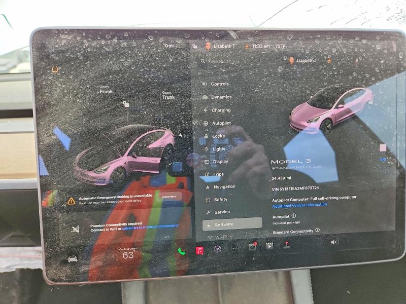 48086526 :رقم المزاد ، 5YJ3E1EA3MF873724 vin ، 2021 Tesla Model 3 مزاد بيع