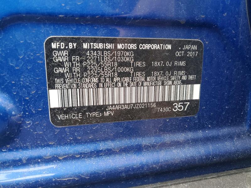 Продаж на аукціоні авто 2018 Mitsubishi Outlander Sport, vin: JA4AR3AU7JZ021156, номер лоту: 47231156