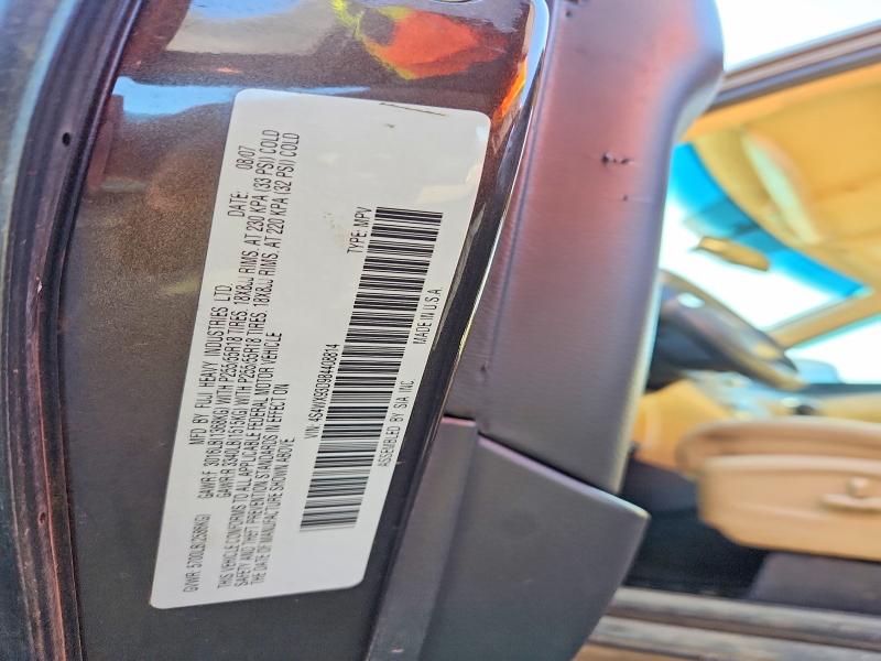 47359186 :رقم المزاد ، 4S4WX93D984408814 vin ، 2008 Subaru Tribeca مزاد بيع