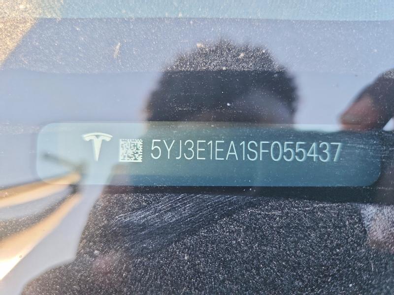 47648016 :رقم المزاد ، 5YJ3E1EA1SF055437 vin ، 2025 Tesla Model 3 مزاد بيع