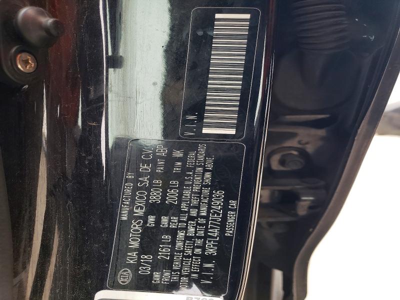 Aukcja sprzedaży 2018 Kia Forte, vin: 3KPFL4A77JE249036, numer aukcji: 46400866