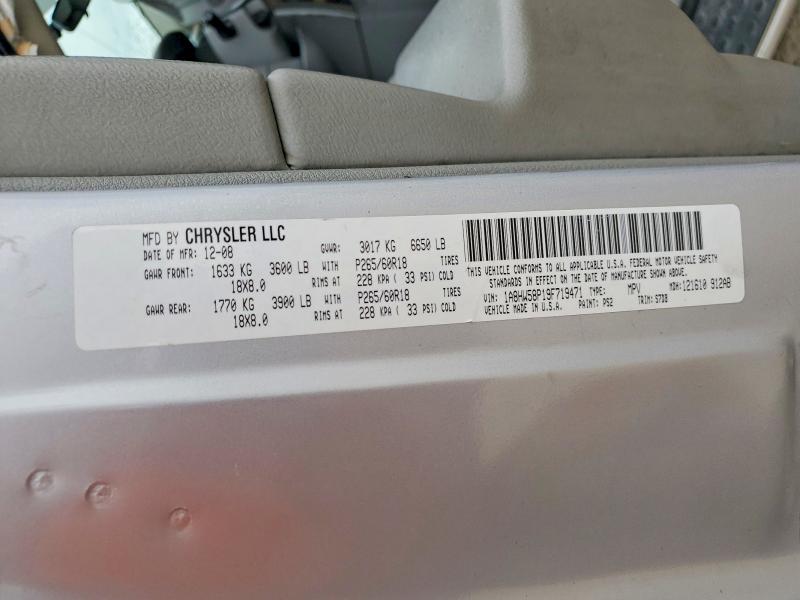 45449836 :رقم المزاد ، 1A8HW58P19F719471 vin ، 2009 Chrysler Aspen مزاد بيع