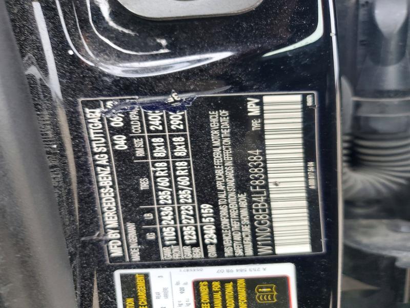 Aukcja sprzedaży 2020 Mercedes-benz Glc, vin: W1N0G8EB4LF838384, numer aukcji: 46657206