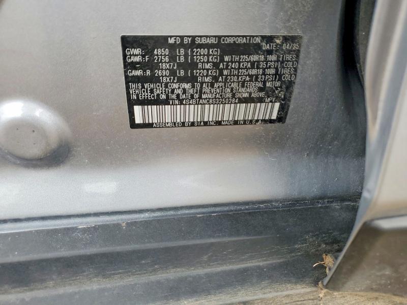 Продаж на аукціоні авто 2025 Subaru Outback, vin: 4S4BTANC8S3250284, номер лоту: 47431496