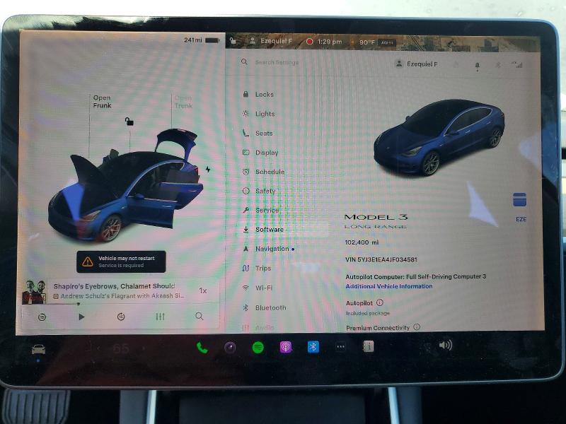 2018 Tesla Model 3 მანქანა იყიდება აუქციონზე, vin: 5YJ3E1EA4JF034581, აუქციონის ნომერი: 47942936