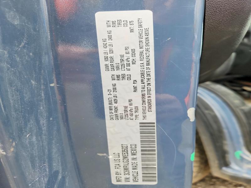 Продажа на аукционе авто 2021 Ram Promaster 3500, vin: 3C6MRVJG2ME535027, номер лота: 54694696