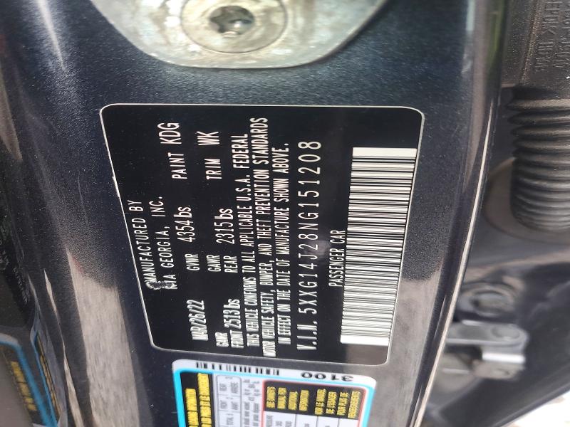 Auction sale of the 2022 Kia K5, vin: 5XXG14J28NG151208, lot number: 46179076