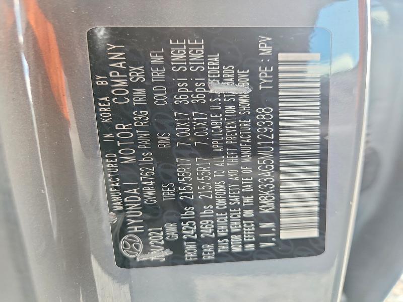 Auction sale of the 2021 Hyundai Kona Electric, vin: KM8K33AG5MU129388, lot number: 41655666
