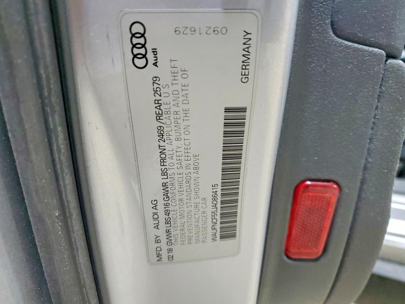 Продажа на аукционе авто 2018 Audi A5, vin: WAUFNCF55JA086415, номер лота: 46991006