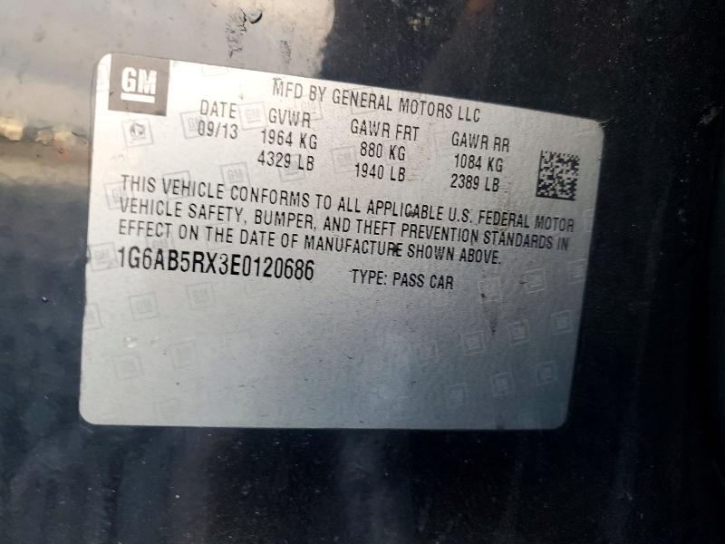 Продаж на аукціоні авто 2014 Cadillac Ats, vin: 1G6AB5RX3E0120686, номер лоту: 79420465