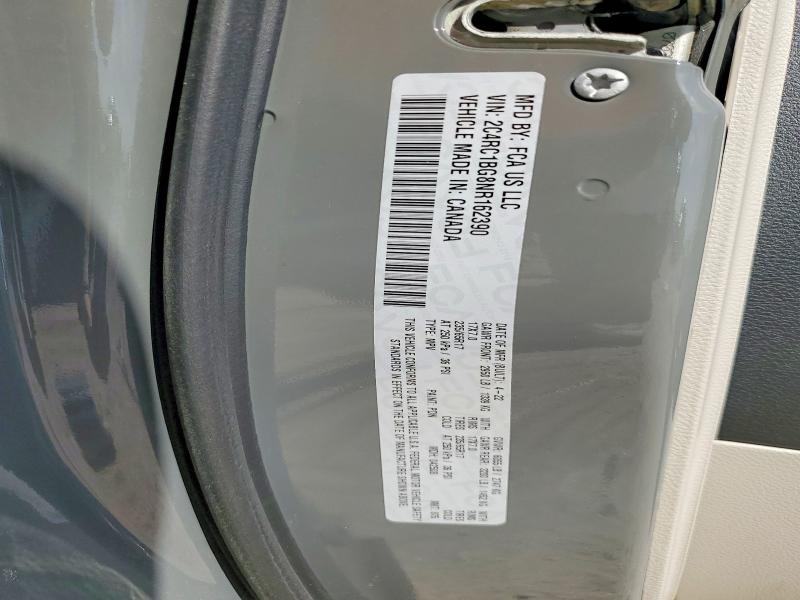 46021966 :رقم المزاد ، 2C4RC1BG8NR162390 vin ، 2022 Chrysler Pacifica مزاد بيع